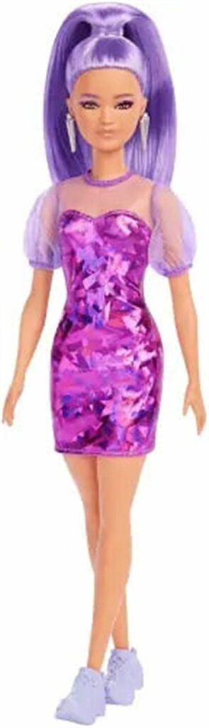 Barbie with Purple Hair – Purple gifts for her 144x500 1