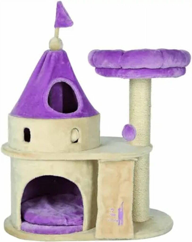 Cat Scratching Post – Purple gifts for pets 397x500 1
