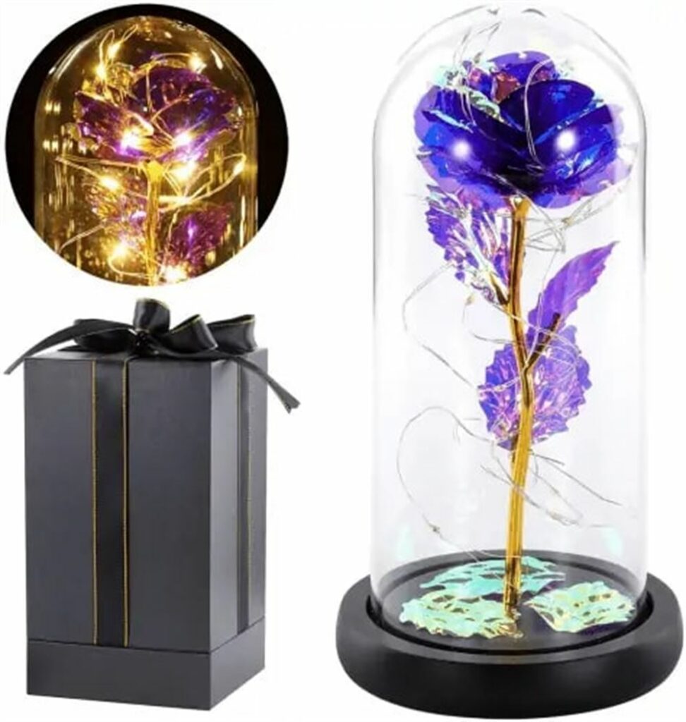 Elegant Glass Rose – Purple gifts for Mom 474x500 1